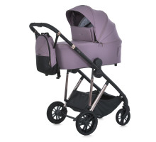 Універсальна коляска 2в1 EL CAMINO ME 1190 COIL Grape Pink з рюкзаком, дощовиком та москітною сіткою