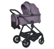 Універсальна коляска 2в1 EL CAMINO ME 1183 RIVIERA Grape Pink з рюкзаком, дощовиком та москітною сіткою