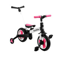 Велосипед-трансформер Best Trike 55475, рожевий, колеса PU 10'', батьківська ручка, знімні педалі