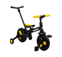 Велосипед-трансформер Best Trike 58195, жовтий, колеса PU 10'', батьківська ручка, знімні педалі