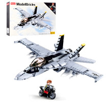 Конструктор Sluban Model Bricks Погоня на винищувачі на 682 деталі (M38-B0928)