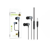 Навушники HiFi BOROFONE BM95 , 3.5 мм Jack, 16 Ом та 20 Гц, дротові, сірі