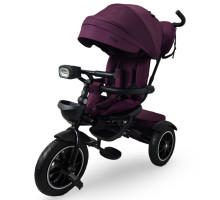 Дитячий триколісний велосипед EL CAMINO ME 1193 MODENA Purple – поворотне сидіння, складне кермо, світло