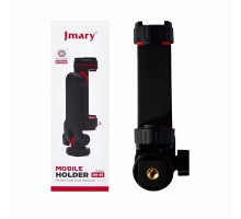 Тримач для телефону Jmary BH-05, кріплення на камеру/штатив, оберт 360°, ширина 5.6–9 см