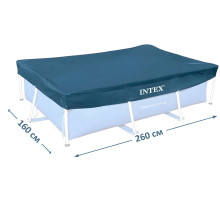 Тент-чохол Intex 28036, для каркасного басейну 260 х 160 см