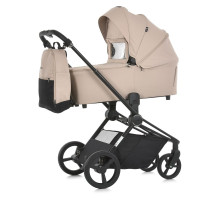 Дитяча універсальна коляска-книжка 2в1 ME 1091-1 PERSONA Pearl Beige з реверсивним блоком і капюшоном XXL