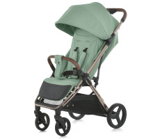 Прогулянкова коляска ME 1192 AXIS Sage Green з регульованою ручкою, великими PU колесами,  до 22 кг
