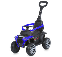 Дитячий автомобіль Bambi Racer, EVA, з батьківською ручкою  та музикою, синій