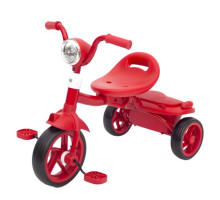 Дитячий трьохколісний велосипед MT 1037 Red — EVA колеса 8"/6", з музичними та світловими ефектами