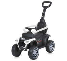 Каталка-толокар M 4802EL-1, пластик, метал, до 23 кг, MP3, USB, Bluetooth, індикатор батареї, білий
