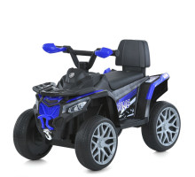 Дитячий електричний квадроцикл Bambi Racer M 6125EBLR-4, до 3 км/год, 6V/800mA, екошкіра, синій
