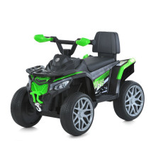 Дитячий електричний квадроцикл Bambi Racer M 6125EBLR-5, до 3 км/год, 6V/800mA, екошкіра, зелений
