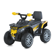 Дитячий електричний квадроцикл Bambi Racer M 6125EBLR-6, до 3 км/год, 6V/800mA, екошкіра, жовтий