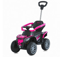 Дитячий електричний квадроцикл Bambi Racer M 6126EBLR-8, толокар + батьківська ручка, 6V/500mA, фіолетовий
