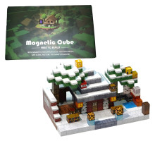 Магнітний конструктор Minecraft "Зимовий будинок" на 448 деталей (MRA-H061)