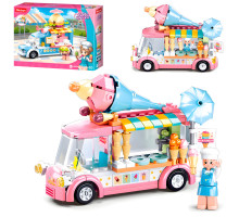 Конструктор Sluban Girl's Dream Трек з морозивом на 145 деталей (M38-B0993A)