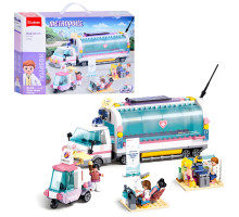 Конструктор Sluban Girl's Dream Лікарня на колесах на 477 деталей (M38-B1215)