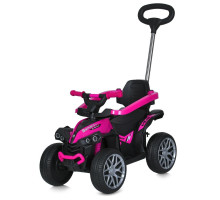 Каталка-толокар 3 в 1 Bambi Racer M 5782EBLR-9 рожевий квадроцикл з музикою, світлом, Bluetooth, MP3, USB і TF