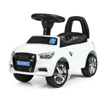 Дитяча каталка-толокар Bambi Racer з музикою та світлом біла (M 3147A-1)