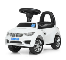 Дитяча каталка-толокар Bambi Racer з музикою та світлом біла (M 3147B-1)