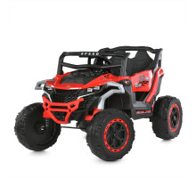 Електромобіль джип Bambi Racer M 6141EBLR-3, чевоний, 2×25W, 12V, шкіряне сидіння, EVA, пульт, Bluetooth
