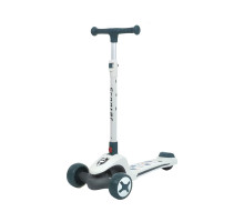 Дитячий самокат JR3-125-W Maxi-Big, білий, зі світлом та музикою, на батарейках