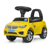 Дитяча каталка-толокар Bambi Racer з музикою та світлом жовта (M 3147B-6)
