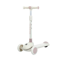 Дитячий самокат Mini JR3-126-P з музикою та підсвіткою, 3 PU-колеса, на батарейках