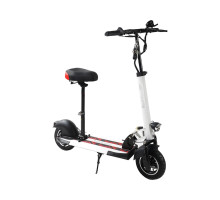 Електросамокат Best Scooter BS-10650 з сидінням, 800 Вт, акумулятор 48V13Ah, складаний, білий