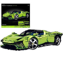 Конструктор Ferrari Daytona SP3 на 3778 деталей 1:8 зелений (SIZ-W977)