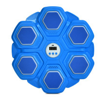 Боксерський набір MS 4652 з рукавичками, плащем, 6 цілями, Bluetooth, світлом, музикою, 3 швидкостями, блакитний