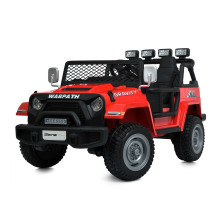 Дитячий електромобіль джип Bambi Racer M 6108EBLR-3 (24V) з двомісним сидінням з екошкіри, червоний