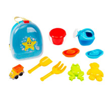 Пісочний набір Technok Toys 8881 з 12 аксесуарами та рюкзачком