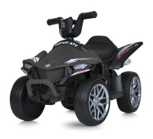 Дитячий квадроцикл Bambi Racer з двома моторами, MP3, USB, музичний, сірого кольору