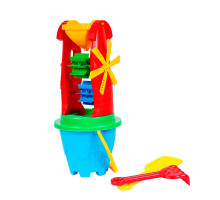 Набір для гри з піском Technok Toys 2742 — млинок, відерце, лопатка, грабельки