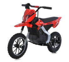 Електромотоцикл кросовий 300W на амортизаторах з надувними колесами Bambi M 6076AL-3 Червоний