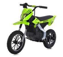 Електромотоцикл кросовий 300W на амортизаторах з надувними колесами Bambi M 6076AL-5 зелений