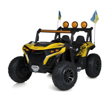 Дитячий двомісний електромобіль Джип на 4 мотори та MP3 музикою Bambi M 6019EBLR-6