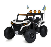 Дитячий двомісний електромобіль Джип на 4 мотори та MP3 музикою Bambi M 6019EBLR-1
