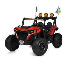 Дитячий двомісний електромобіль Джип на 4 мотори та MP3 музикою Bambi M 6019EBLR-3
