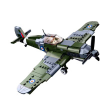 Конструктор SLUBAN M38-B0712 військовий літак з фігуркою, 290 Деталей — творчий набір для дітей від 6 років