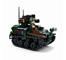 Конструктор SLUBAN M38-B0750 «Військовий танк» з фігуркою, 245 деталей — набір для складання та творчих ігор