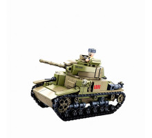 Конструктор SLUBAN M38-B0711 «Військовий танк із фігурками, 463 деталі», зелений