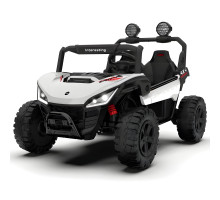 Дитячий електромобіль джип Баггі ( 4мотор45W, 2аккум12V7AH, USB, EVA, BLUETOOTH) Bambi M 6205EBLR-1(24V) Білий