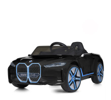 Дитячий електромобіль JE1009EBLR-2 (4WD) 4×4 з пультом керування, 4 мотори, EVA-колеса, екошкіра, фари, музика, чорний