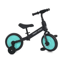 Дитячий біговел-велосипед MBB 1012-1 PROFI KIDS 12 дюймів, EVA-колеса, ексцентрик, чорно-блакитний