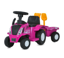 Дитяча електрокаталка-трактор Bambi Racer M 6153B-8 з причепом та музичною панеллю, фіолетовий