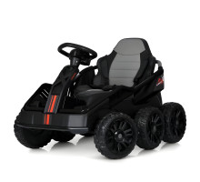 Дитячий електрокарт на шести колесах та шкіряним сидінням Bambi kart M 5765EBLR-2