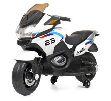 Дитячий електромотоцикл (2 мотори по 45W, MP3, TF, USB) Bambi M 4272EL-1 Білий