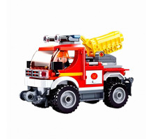 Конструктор SLUBAN M38-B0965 «Пожежна машина» 192 деталі, з фігурками, для дітей від 6 років, різнокольоровий